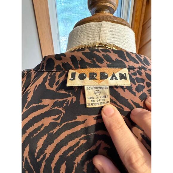 Vintage 1980’s Jordan Cheetah Print Top - Picture 8 of 8